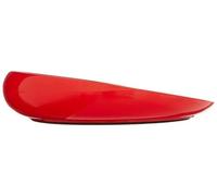 HOMECRAFT Red Round Scoop Dish, Unbreakable 8" Scooper Bowl for Elderly, Disabled, & Handicapped, Plate with Non Skid Rubber Padded Bottom for Independent Eating, Self-Feeding Aid