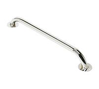 HOMECRAFT Ringwood Grab Rail, Steel Safety Support Rail, Home Assist Handle for Bathtub, Shower, and Steps, Indoor/Outdoor Use, Easy Grip, Chrome Finish, 610mm (Eligible for VAT relief in the UK)