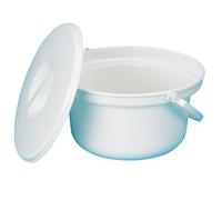 HOMECRAFT Round Commode Bucket with Lid for Elderly, Handicapped and Disabled, Pan Capacity : Two Litres