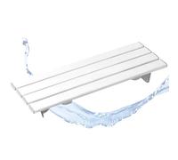 HOMECRAFT Savanah Slatted Bath Board, Comfortable, and Stable, Quick Draining Design, Bathroom Aid, For Elderly, Disabled, Post Op, with Quick Draining, 71.1cm Length x 23.2cm Wide, White