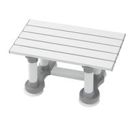 Homecraft Savanah Slatted Bath Seat with Suction Cups - Lightweight 6 Inch Bathing Chair for Elderly Disabled Bariatric Support - Non Slip Shower Stool Quick Drain Design