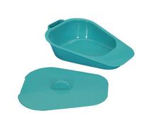 HOMECRAFT Selina Slipper Bed Pan, Commode Pan for Elderly, Handicapped and Disabled, Lightweight Teal Colour