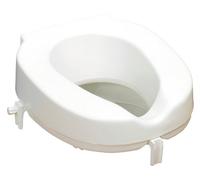 Homecraft Taunton Raised Toilet Seat, 10 cm (4 in.), Limited Mobility, Bathroom Independance, Forward Sloping, 152 kg Support, Lowering & Raising Toilet Seat Assist (Eligible for VAT relief in the UK)