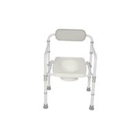 HOMECRAFT Uni-Frame Folding Toilet Frame with Seat, Foldaway Toilet Surround, Toilet Grab Bar, Adjustable Height Handrail, Safety Device, Toilet Support Aid for Eldery, Handicapped, and Disabled