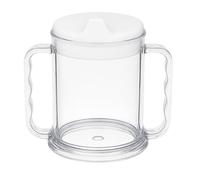 Sammons Preston Invisible Food Guard, Reusable Snap-On Plastic Ring Fits 8.5"-10" Plate, 1.25" High Crystal Clear Plastic Plate Ring, Kitchen Aid with Sure Fit to Prevent Spills, Dishwasher Safe Guard