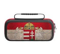 Homect with Hungarian Flag Funny Carrying Case for Switch Hard Protective Cover for Game Card and Accessories