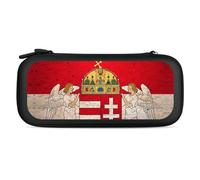 Homect with Hungarian Flag Printed Carrying Case for Switch Hard Protective Cover for Game Card and Accessories