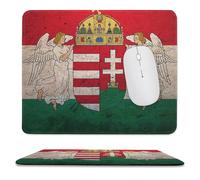 Homect with Hungarian Flag Trendy Gaming Mouse Pad Rubber Base Non-Slip Large Desk Mat Home Office 9.8"x11.8"