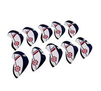 HomeDecTime 10pcs Neoprene Golf Club Head Covers Iron Protective Covers The Union Jack - Beige+Dark Blue, 14cmx6.1cm