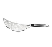 HomeDecTime Kitchen Stainless Steel Half-Moon Pan Strainer Pot Drainer Pasta Strainer