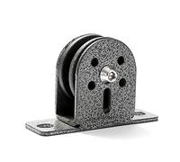 HomeDecTime Single Swivel Pulley Block, Steel Fixed Pulley Block Loading 300kg Home Gym Cable Machine Building Single Wheel Pulleys Lifting Rope Cable Roller