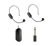 HOMEDEK 2.4G Wireless -Mounted Lavalier Microphone Set Spare Parts Accessories Transmitter with Receiver for Amplifier Voice Speaker 1 to 2