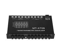 HOMEDEK 7-Band Car Audio Equalizer, Adjustable 7 Bands EQ Car Amplifier Graphic Equalizer with CD/AUX Input Select Switch,Black