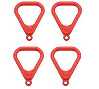 HOMEDEK 8 Pcs Trapeze Ring Swing Set Play Set Playground Trapeze Bar Jungle Gym Monkey Bar Ring Trapezoidal Ring