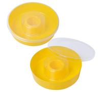 HOMEDEK Bee Feeder Hive Round Hive Top Water Feeder Bee Top Feeder Drinking Bowl for Bees Drinking and Beekeeping Supplies (2-Pack)