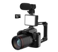 HOMEDEK Digital Photography Camera Black Plastic Zoom Blogging Camera with 32G Memory Card