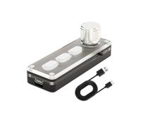 HOMEDEK Mini Gaming Custom Keyboard Silicone Silent 3 Keys 1 Knob Bluetooth Keypads White