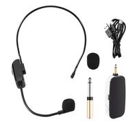 HOMEDEK New 2 in 1 Handheld UHF Wireless Microphone Professional Head-Wear Mic Volume Amplifier for Speech Teaching