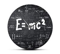 HOMEDEK of Relativity Math Formula Wall Clock Scientist Physics Teacher Gift School Classroom Decor