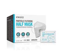 HoMedics 20 Pack, Single Use Face Masks FFP2 PPE - CE Certified, 3 Layer Filtration, Latex Free Mask