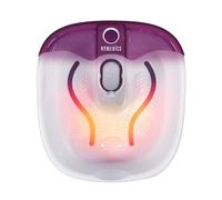 HoMedics Bubblemate Foot Spa and Massager with Keep Warm Function, Soothing Soak Massage Nodes, Bubble Turbo Strip, Pedicure Pumice Stone