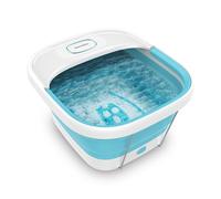 HoMedics Collapsible Foot Massager Spa with Bubbles, Foot Bath Maintains Heat with HeatKeep Technology, Foldable Electric Footspa Machine with Bubble Massage, Foot Spas for Women & Men