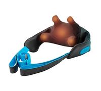 HoMedics Deep Kneading Neck Massager with Heat - Wraparound Cordless Deep Tissue Muscle Massage Machine for Neck, Shoulder & Upper Back, 2 Intensity Levels & 4 Massage Nodes - Muscle Discomfort Ease