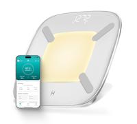 Homedics Digital Smart Scale, Motion-Sensing LED Display, 13 Body Metrics Analysis, Bluetooth Sync, Multi-User Recognition, High-Precision Weight Measurement Up to 400 lbs, White