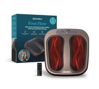 Homedics Foot Flow Mobility Booster Vibration Massager - Vibrating Foot Massager with Soothing Heat, 20 Intensities & 3 Pre-Set Modes, Help Promote Blood Flow & Revitalise Tired Muscles