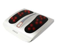 HoMedics Foot Massager with Heat - Deep Kneading Shiatsu, 18 Massage Heads, Toe-Touch Control, Deluxe Heated Relief