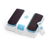 HoMedics Leg Exerciser - Improve Circulation & Mobility, Reduce Joint Discomfort, Aching, Tiredness in Legs, Easy Foot Touch Control & Remote, Lightweight & Compact Storage, 3 Speeds White