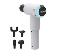HoMedics Massage Gun - Handheld Physiotherapy Massager, Deep Tissue Physio Percussion Massage, 5 Massaging Heads, Cordless, Rechargeable