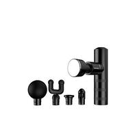 HoMedics MYTI Mini Massage Gun - Pocket Heated Electric Handheld Massagers with 5 Attachments & 4 Intensity Settings, Deep Tissue Vibrating Percussion Massager for Discomfort Ease & Travel - Black