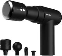 Homedics NOVO+ Hot & Cold Massage Gun - Electric Handheld Massagers with Temperature Control, 4 Attachments & 6 Intensities, Rechargeable Deep Tissue Vibrating Massager for Relief with Travel Case