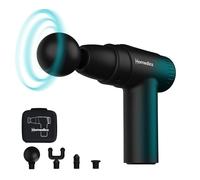 Homedics NOVO Mini Massage Gun - Heated Percussion Massager, Black