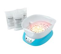 Homedics Paraffin Wax Bath for Feet, Hands & Elbows - Paraffin Foot Bath for Soft & Hydrated Skin, Soothing Heat Baths to Help Ease Stiff Joints, Includes 3 Bags of Reusable, Hypoallergenic Wax