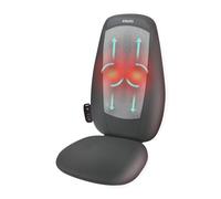 Homedics Shiatsu Back & Shoulder Massage Chair - Adjustable, 3 Zones | Adjustable Massager, Ease Stiffness & Tension, Relax Upper and Lower Back Muscles, Soothing Heat Function