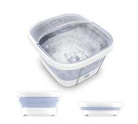 Homedics Smart Space Essential Collapsible Footbath, Invigorating Bubble Massage, Heatkeep Technology, Patented Collapsible Design, Safety-Lock System, Safe for Bath Salts, Bath Salts Included