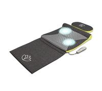 HoMedics STRETCH Mat XS - Inspired by Yoga, Remote Control Adjustable Intensity, At Home Pre-Programmed Yoga/Stretch Mat for Back, Shoulder, Hip Support, Foldable with Support Pillow - Grey