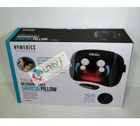 HoMedics TRUHEAT Shiatsu Rechargeable Massage Pillow - Rechargeable, Cordless...