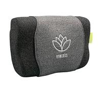 HoMedics Zen Meditation Pillow - Memory Foam Neck Support Pillow, Aroma Label for use with Essential Oils, Super Soothing Rolling Neck Massage, Super Quiet, Cordless Operation for Sleep - Grey