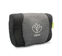 HoMedics Zen Meditation Pillow - Memory Foam Neck Support Pillow, Aroma Label for use with Essential Oils, Super Soothing Rolling Neck Massage, Super Quiet, Cordless Operation for Sleep - Grey