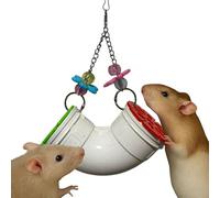 Homedy Crafts Mouse Rat Enrichment Toys Foraging, Treat Dispenser Rats Foraging Toy, Interactive Hide Treats Enrichment Hamster Toy for Rats Guinea Pig Small Pet, Hanging Slow Feeder (S, Plastic)