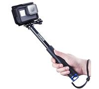 Homeet Extendable Action Camera Selfie Stick, 19" Sportcamera Selfie Stick Pole Waterproof Telescoping Pole Monopod for DJI OSMO, AKASO, SJCAM, YI, Victure, Qumox, Crosstour