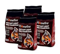 Homefire Instant Light Lumpwood Charcoal, Great for Traditional BBQs, 1kg (8 Packs)