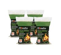 Homefire Kiln Dried Hardwood Logs, for Wood Burners, Open Fires, Multi-fuel Stoves (Pack of 4)