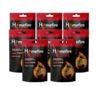 Homefire Natural Odourless Wood Wool Firelighters for Wood Burners, Open Fires, Multi-fuel Stoves and Pizza Ovens (Pack of 8)