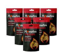 Homefire Natural Odourless Wood Wool Firelighters for Wood Burners, Open Fires, Multi-fuel Stoves and Pizza Ovens (6 Packs)