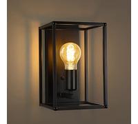 Homefire Wall Light Indoor Wall Lamp Vintage Wall Lighting Black Retro Lighting Hallway Lamp E27 Metal Industrial Style for Bedroom Kitchen Living Room Staircase - Bulb Not Included