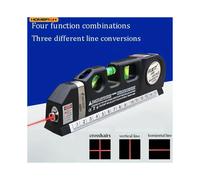 HOMEFISH Easy to Use Laser Level Line Tool Multipurpose Laser Level Kit Standard Cross Line Lase 8 Feet Measure Tape Ruler